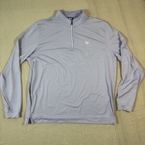 FootJoy Pullover Mens XL Lavender Purple 1/4 Zip Golf Performance Stretch Shirt